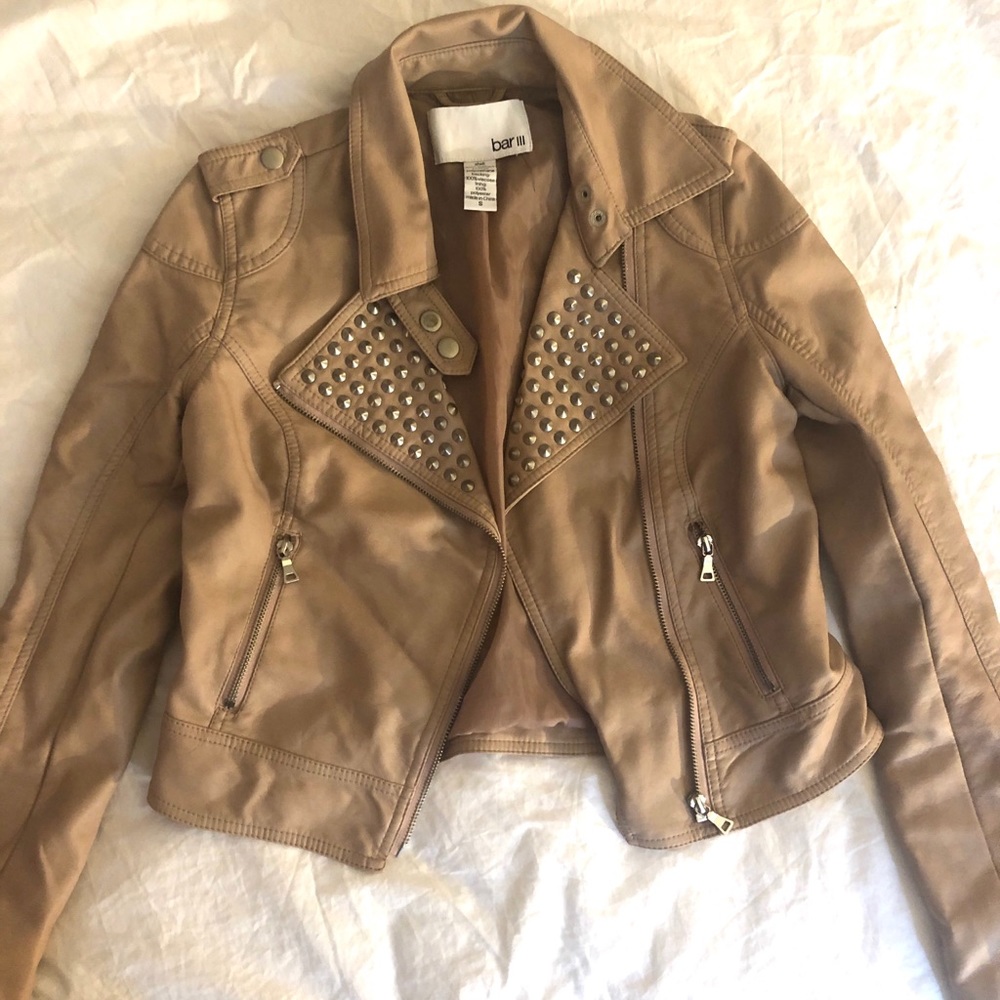 Faux Leather Moto Jacket